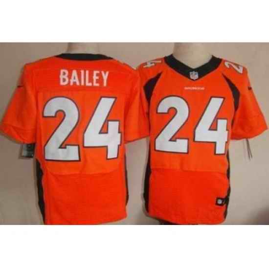 Nike Denver Broncos 24 Champ Bailey Orange Elite NFL Jersey